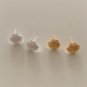 Holiday Ocean Shell Conch 925 Sterling Silver Stud Earrings