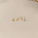 Cute Mini 4mm 5mm Heart 925 Sterling Silver Stud Earrings