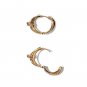 Friend's Multi Layers Cross Knot 925 Sterling Silver Hoop Earring(Single)