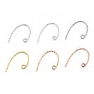 Fashion Twisted 925 Sterling Silver DIY Earring Hooks