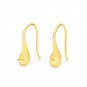 Simple Spoon 5mm Gemstone 925 Sterling Silver Earring Settings