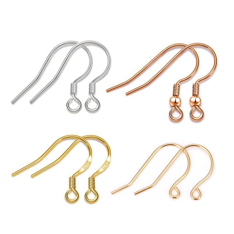 Simple  925 Sterling Silver DIY Earring Hooks