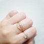 Geometry Baguette Natural Crystal 925 Sterling Silver Ring