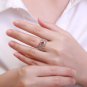 Holiday Created Ruby CZ Hollow 925 Sterling Silver Ring