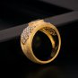 Oval Created Sapphire CZ Hollow 925 Sterling Silver Ring