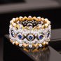 Office Created Sapphire CZ Wave 925 Sterling Silver Ring