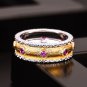 Simple Round Created Ruby 925 Sterling Silver Ring
