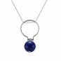 Natural Gemstone Planet 925 Sterling Silver Dual Pendant Adjustable Ring