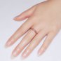 Elegant White CZ 925 Sterling Silver Rose Ring