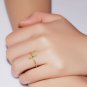 Golden Cross Green Emerald 925 Sterling Silver Fashion Ring