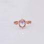 Natural Blue Moonstone Luxury Elegant 925 Sterling Silver Ring