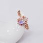 Natural Blue Moonstone Luxury Elegant 925 Sterling Silver Ring