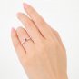 Natural Purple Amethyst White Pearl Luxury 925 Sterling Silver Ring