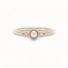 Natural White Pearl Distinguish Simple 925 Sterling Silver Ring