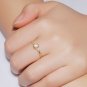 Natural White Pearl Distinguish Simple 925 Sterling Silver Ring