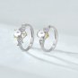 Angels Devils Created Opal 925 Sterling Silver Adjustable Promise Ring