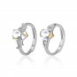 Angels Devils Created Opal 925 Sterling Silver Adjustable Promise Ring