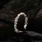 Holiday Created Opal Sweet Christmas Candy Silver Adjustable Ring