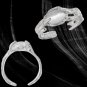 Oval Created Cat's Eye Irregular 925 Sterling Silver Adjustable Ring