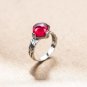 Designer Vintage Wine Red Create Ruby 925 Sterling Silver Ring
