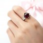 Designer Vintage Wine Red Create Ruby 925 Sterling Silver Ring