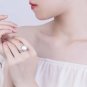 Simple Flower Round Trendy Vogue Silver Natural White Pearl Ring