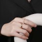 Beautiful Shell Pearl Flower 925 Sterling Silver Adjustable Ring