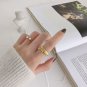 Holiday Twisted Two Shell Pearls 925 Sterling Silver Adjustable Ring