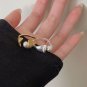 Office Round Shell Pearls Embrace 925 Sterling Silver Adjustable Ring
