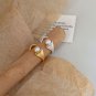 Office Round Shell Pearls Embrace 925 Sterling Silver Adjustable Ring