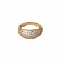 Modern Cubic Zirconia Arc Circle 925 Sterling Silver Ring