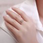 Office Cubic Zirconia Line 925 Sterling Silver Ring