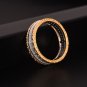 Office Cubic Zirconia Line 925 Sterling Silver Ring