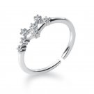 Holy Cubic Zirconia Twelve Constellations 925 Sterling Silver Adjustable Ring