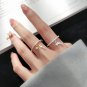 Square CZ Lighting 925 Sterling Silver Adjustable Ring
