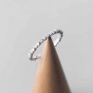 Simple CZ Babysbreath Stars 925 Sterling Silver Adjustable Ring
