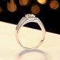1ct Natural Moissanite 925 Sterling Silver Adjustable Ring