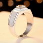 Geometry CZ 925 Sterling Silver Adjustable Ring