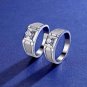 Geometry CZ 925 Sterling Silver Adjustable Ring
