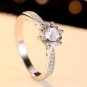 Classic Facets High-Carbon CZ 925 Sterling Silver Ring