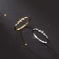 Simple CZ Stars 925 Sterling Silver Adjustable Ring