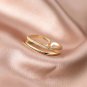 Double CZ Line Geometry Square 925 Sterling Silver Adjustable Ring