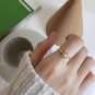 CZ Geometric Flower 925 Sterling Silver Adjustable Ring