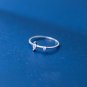 Simple Oval CZ 925 Sterling Silver Adjustable Ring