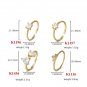 Simple CZ Geometry Leaves 925 Sterling Silver Adjustable Ring
