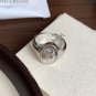Holiday CZ Sunflower 925 Sterling Silver Adjustable Signet Ring