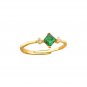 Casual Geometry CZ Rhombus 925 Sterling Silver Adjustable Ring