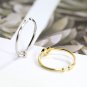 Office CZ Hollow Heart 925 Sterling Silver Adjustable Ring
