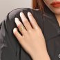 Golden Hollow Twisted Weave Star 925 Sterling Silver Wide Ring