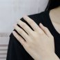 Hollow Heart Twisted 925 Sterling Silver Adjustable Ring